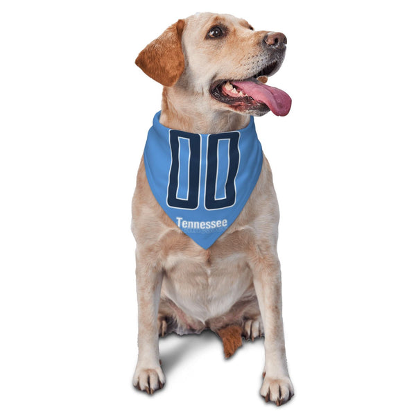 Bufanda triangular para mascota KOPKOC Tennessee con nombre personalizado y número para regalos