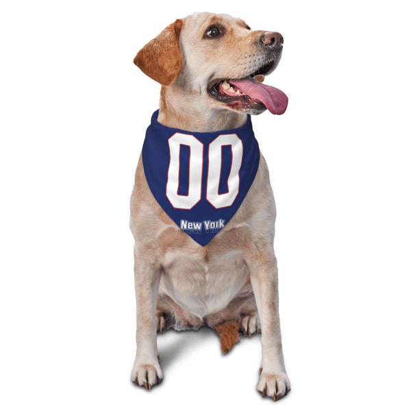 Bufanda triangular para mascota KOPKOC New York G con nombre personalizado y número para regalos