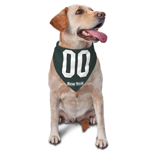 Bufanda triangular para mascota KOPKOC New York J con nombre personalizado y número para regalos