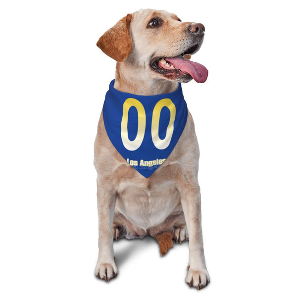 Bufanda triangular para mascota KOPKOC Los Ángeles R con nombre personalizado y número para regalos