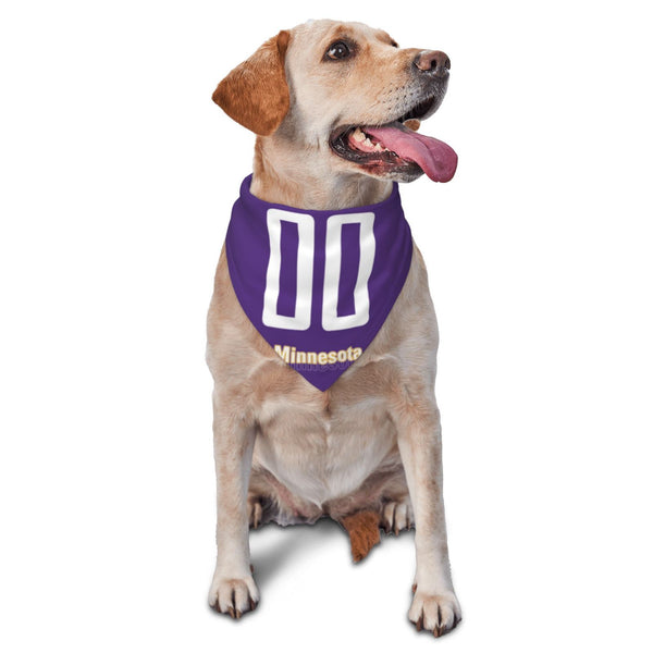Bufanda triangular para mascotas KOPKOC Minnesota con nombre y número personalizados para regalos