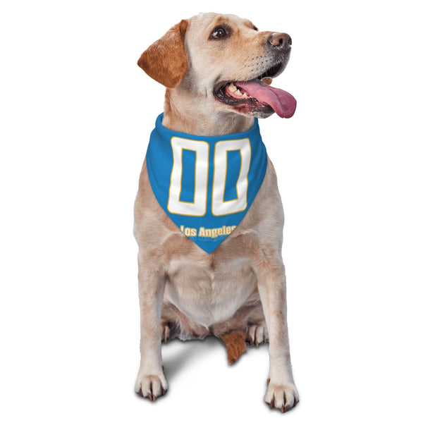 Bufanda triangular para mascota KOPKOC Los Ángeles C con nombre personalizado y número para regalos
