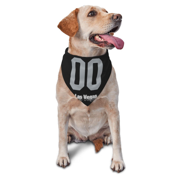 Bufanda triangular para mascotas KOPKOC Las Vegas con nombre personalizado y número para regalos
