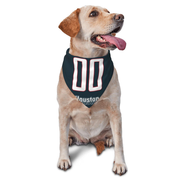 Bufanda triangular para mascotas KOPKOC Houston con nombre personalizado y número para regalos