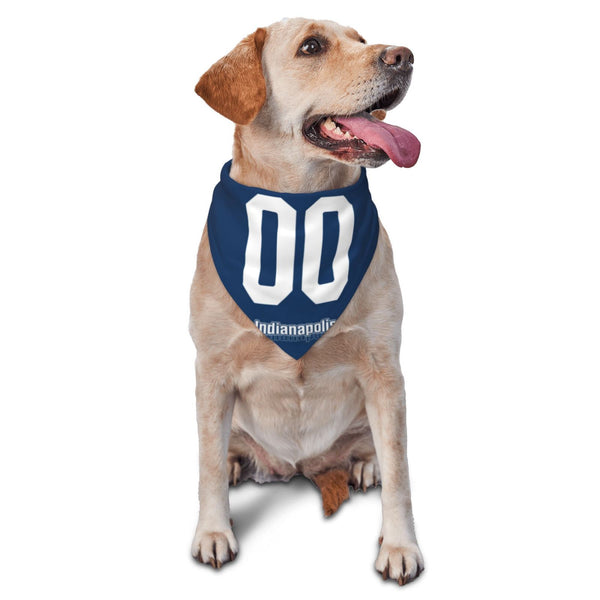 Bufanda triangular para mascota KOPKOC Indianápolis con nombre personalizado y número para regalos