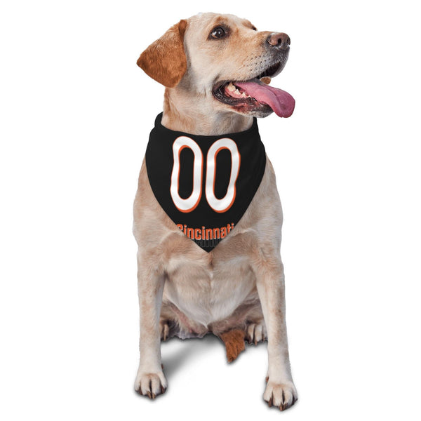 Bufanda triangular para mascotas KOPKOC Cincinnati con nombre y número personalizados para regalos