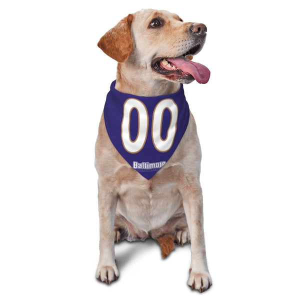 Bufanda triangular para mascotas KOPKOC Baltimore con nombre personalizado y número para regalos