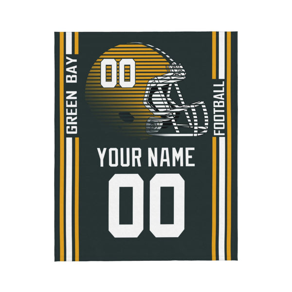 Regalos KOPKOC Green Bay para hombres, mujeres y jóvenes, manta personalizada con nombre y número