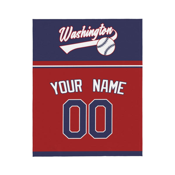 Manta de béisbol KOPKOC Washington con nombre y número personalizados para regalar