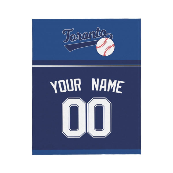 Manta de béisbol KOPKOC de Toronto con nombre y número personalizados para regalar