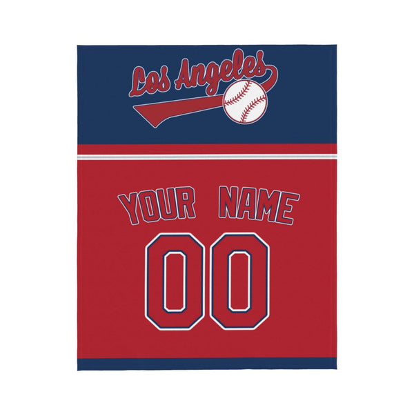 Manta de béisbol KOPKOC Los Ángeles: nombre y número personalizados para regalos