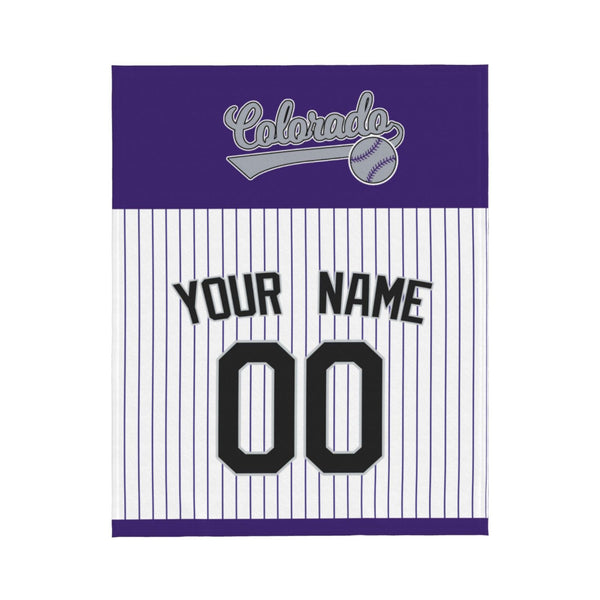 Manta de béisbol KOPKOC Colorado con nombre y número personalizados para regalar