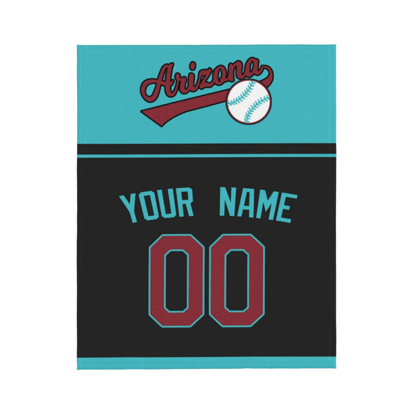 Manta de béisbol KOPKOC de Arizona con nombre y número personalizados para regalar