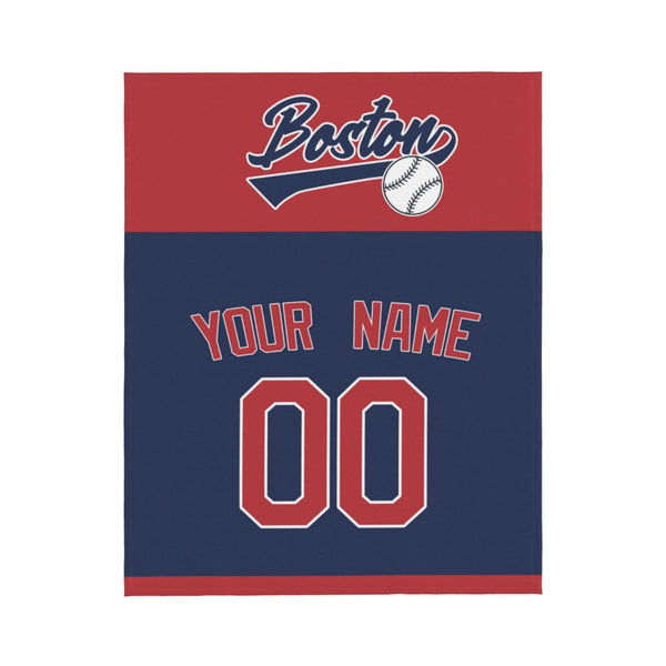Manta de béisbol KOPKOC de Boston con nombre y número personalizados para regalar