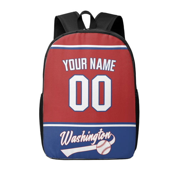KOPKOC Washington Baseball Backpack Custom Name and Number Gifts