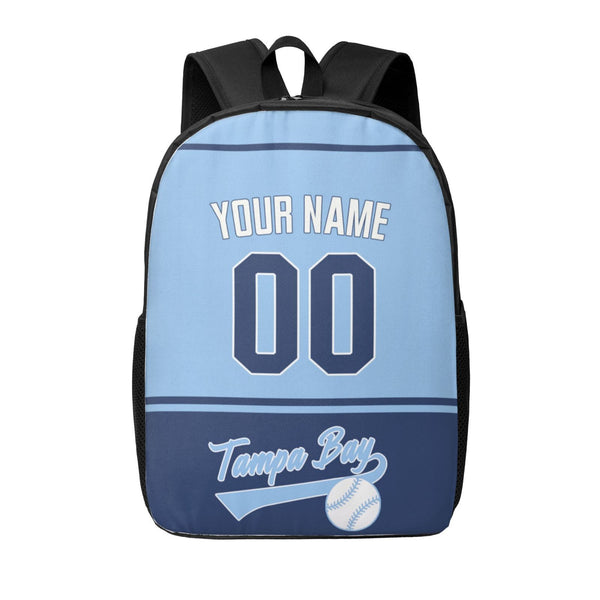 KOPKOC Tampa Bay Baseball Backpack Custom Name and Number Gifts