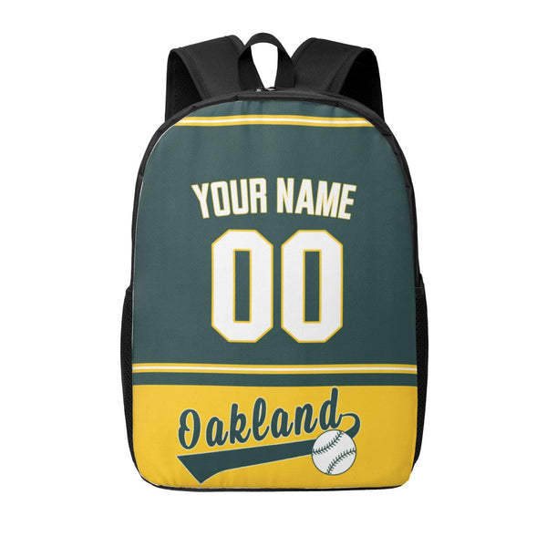 KOPKOC Oakland Baseball Backpack Custom Name and Number Gifts