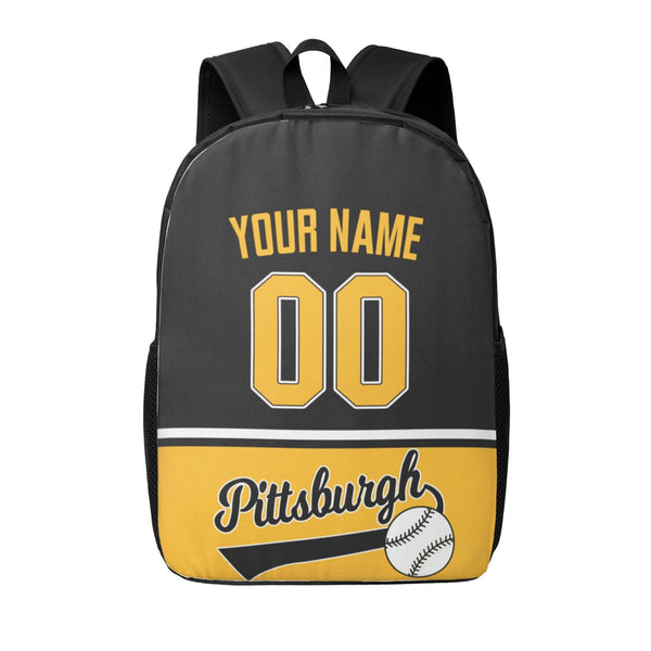 KOPKOC Pittsburgh Baseball Backpack Custom Name and Number Gifts