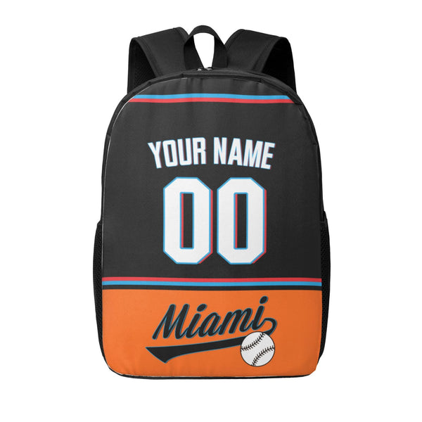 KOPKOC Miami Baseball Backpack Custom Name and Number Gifts