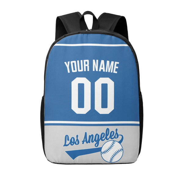 KOPKOC Los Angeles D Baseball Backpack Custom Name and Number Gifts