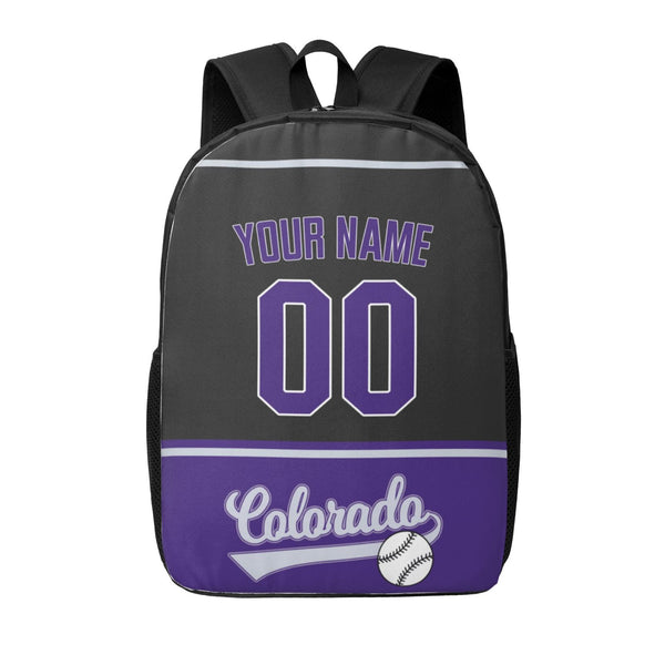 KOPKOC Colorado Baseball Backpack Custom Name and Number Gifts