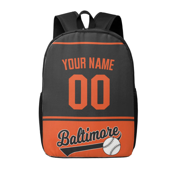 KOPKOC Baltimore Baseball Backpack Custom Name and Number Gifts