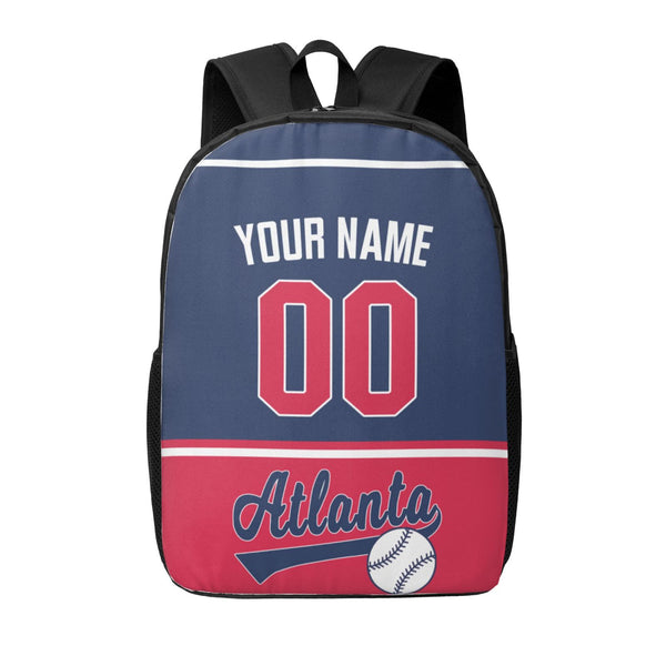 KOPKOC Atlanta Baseball Backpack Custom Name and Number Gifts