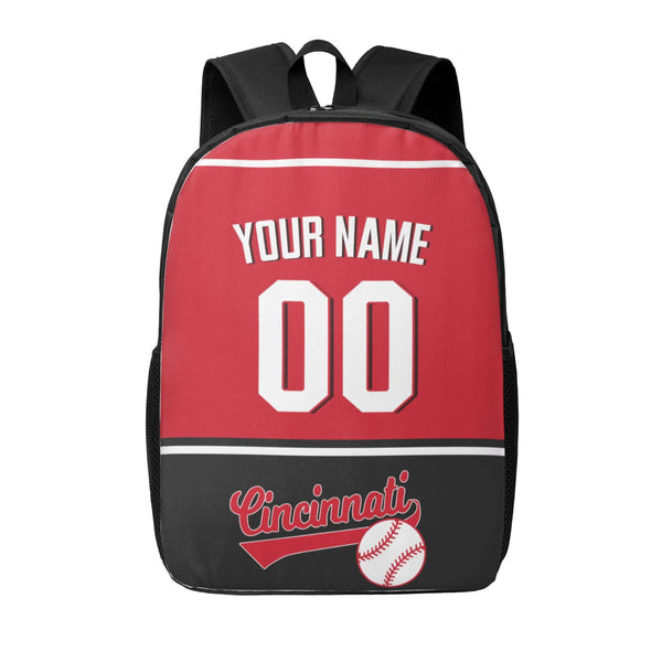 KOPKOC Cincinnati Baseball Backpack Custom Name and Number Gifts