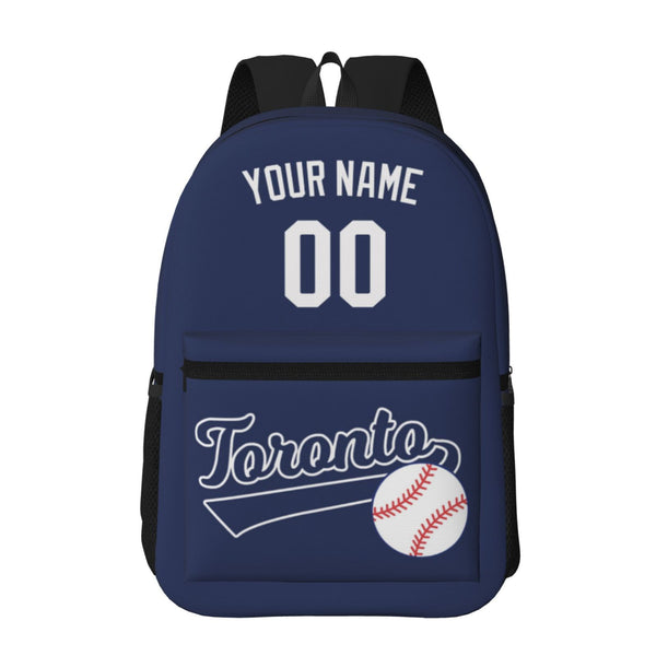 KOPKOC Toronto Baseball Backpack with pockets - PVC oxford cloth - Custom Name and Number