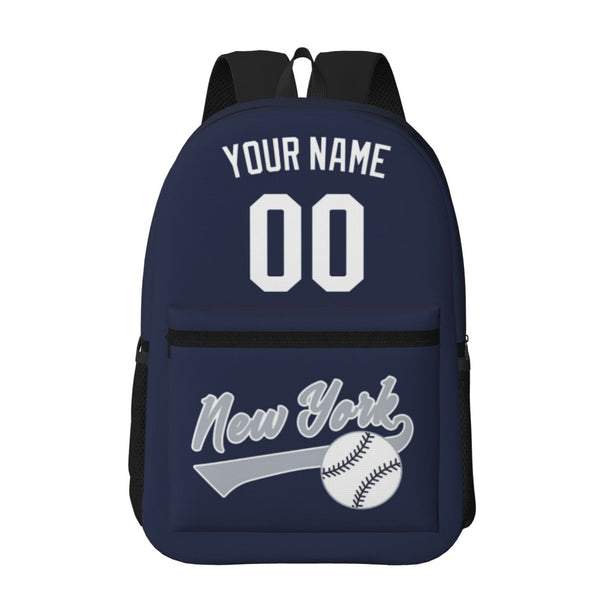 KOPKOC New York Baseball Backpack with pockets - PVC oxford cloth - Custom Name and Number