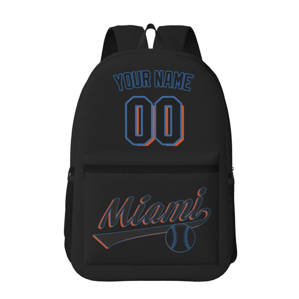 KOPKOC Miami Baseball Backpack with pockets - PVC oxford cloth - Custom Name and Number