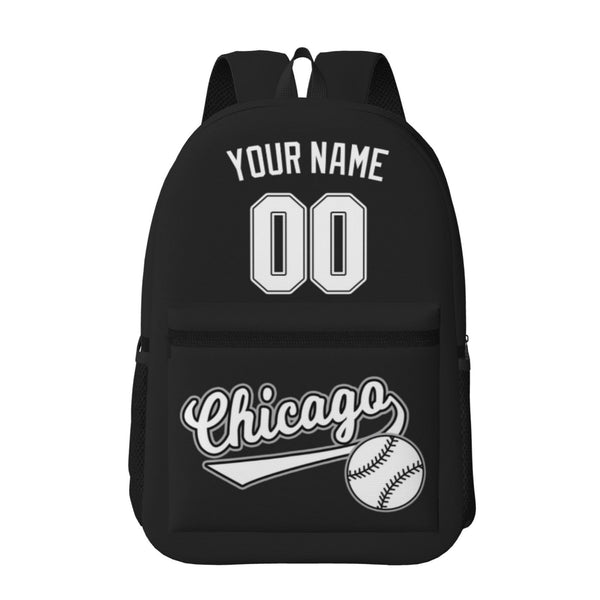 KOPKOC Chicago W Baseball Backpack with pockets - PVC oxford cloth - Custom Name and Number