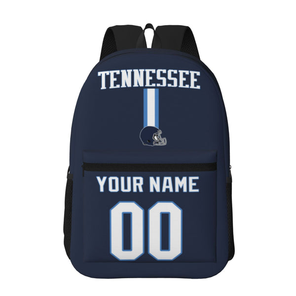 KOPKOC Tennessee Football Backpack with pockets - PVC oxford cloth - Custom Name and Number