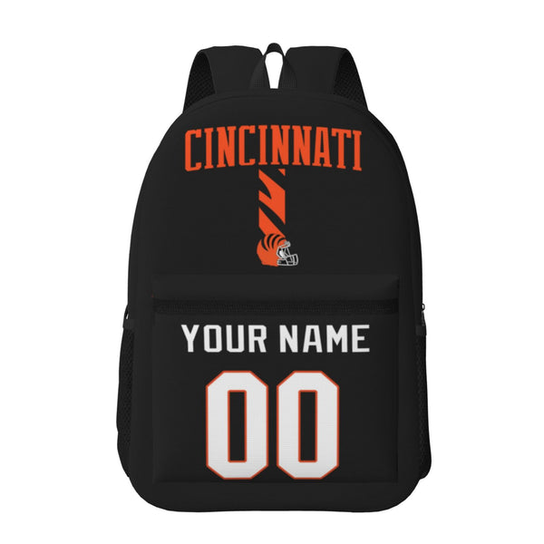 KOPKOC Cincinnati Football Backpack with pockets - PVC oxford cloth - Custom Name and Number