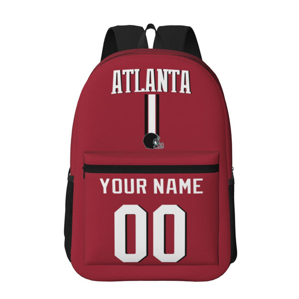 KOPKOC Atlanta Football Backpack with pockets - PVC oxford cloth - Custom Name and Number