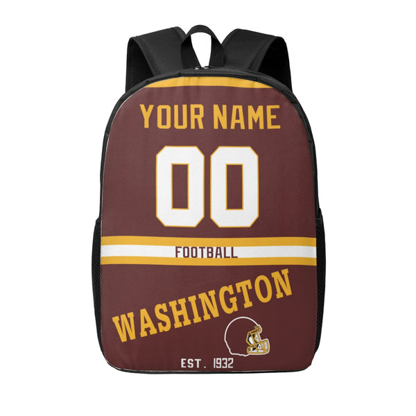 KOPKOC Washington Football Backpack Custom Name and Number Gifts
