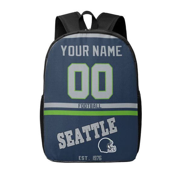 KOPKOC Seattle Football Backpack Custom Name and Number Gifts