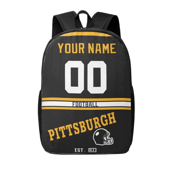KOPKOC Pittsburgh Football Backpack Custom Name and Number Gifts