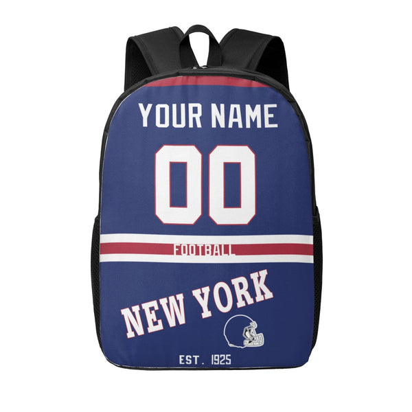KOPKOC New York G Football Backpack Custom Name and Number Gifts