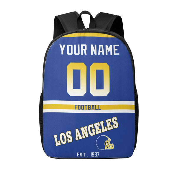 KOPKOC Los Angeles R Football Backpack Custom Name and Number Gifts
