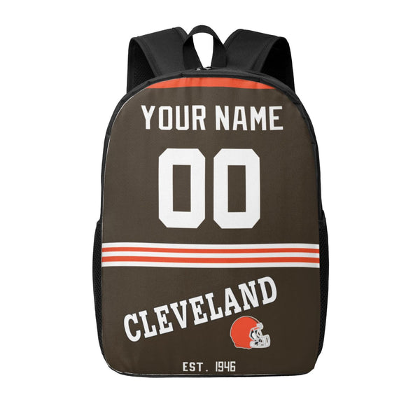 KOPKOC Cleveland Football Backpack Custom Name and Number Gifts