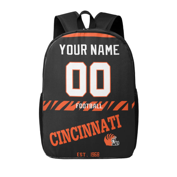 KOPKOC Cincinnati Football Backpack Custom Name and Number Gifts