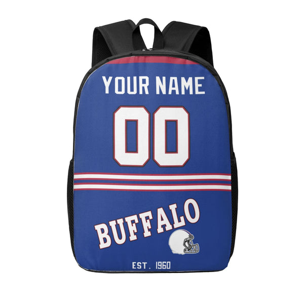 KOPKOC Buffalo Football Backpack Custom Name and Number Gifts