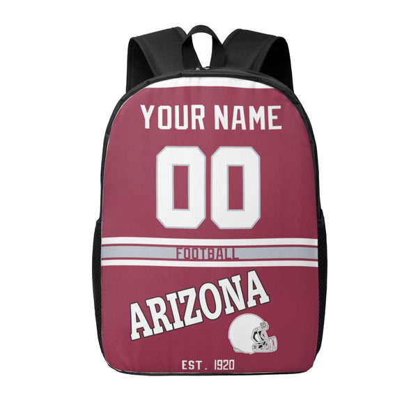 KOPKOC Arizona Football Backpack Custom Name and Number Gifts