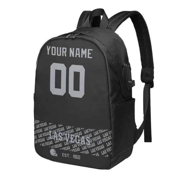 KOPKOC Las Vegas Football Travel laptop backpack Custom Name and Number Gifts