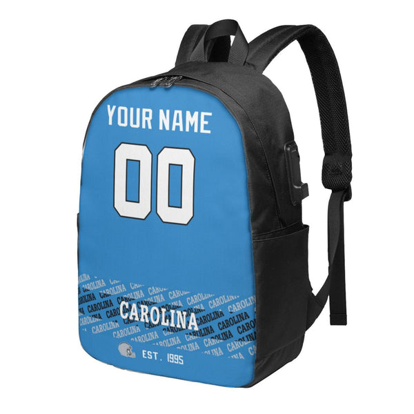 KOPKOC Carolina Football Travel laptop backpack Custom Name and Number Gifts