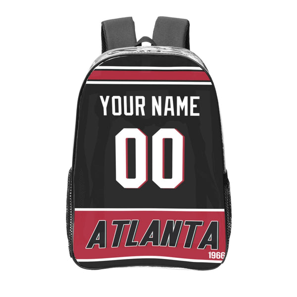 KOPKOC Atlanta Football Transparent backpack Custom Name and Number Gifts