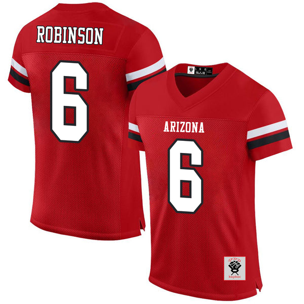 Kopkoc  Arizona Red 6 Robinson Football Stitched Jerseys