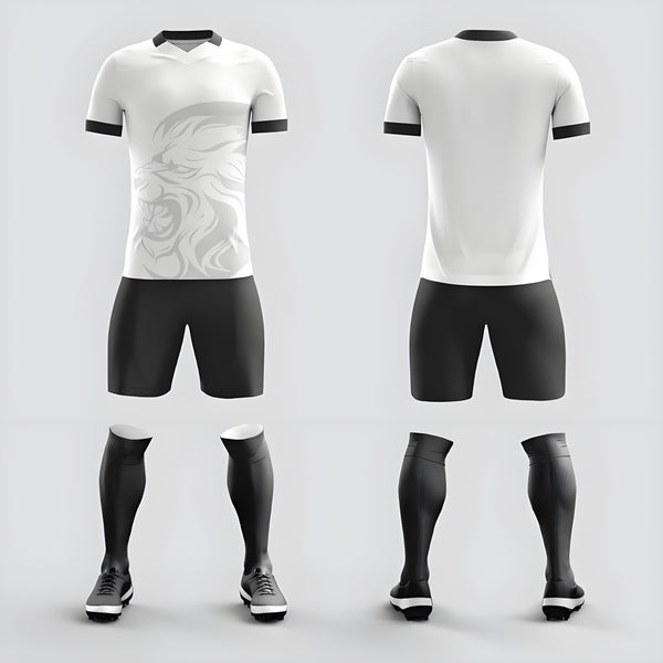 5-Full Body Soccer Suit Set Team Competition Training Team Uniform Adult Short Sleeve Sports