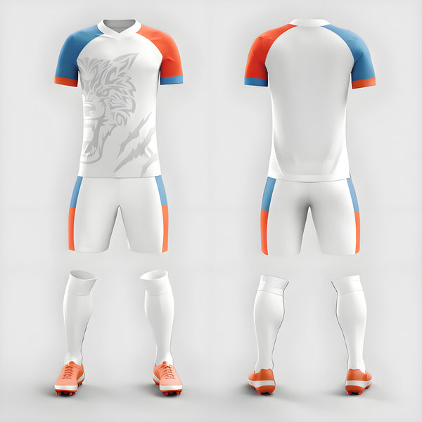 2-Full Body Soccer Suit Set Team Competition Training Team Uniform Adult Short Sleeve Sports